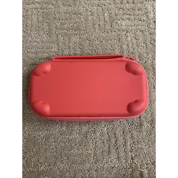 Nintendo Switch Lite Portable Carry Case Pink Hard Shell, Travel Pouch - Picture 4 of 7